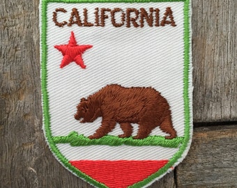 California State Flag Vintage Travel Patch by Voyager