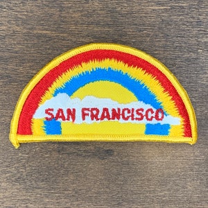 San Francisco Rainbow Vintage Travel Patch