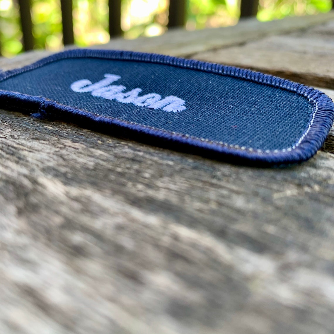 Jason. A Navy Blue Work Shirt Name Patch That Says Etsy