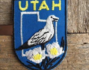 Utah Vintage Souvenir Travel Patch by Voyager