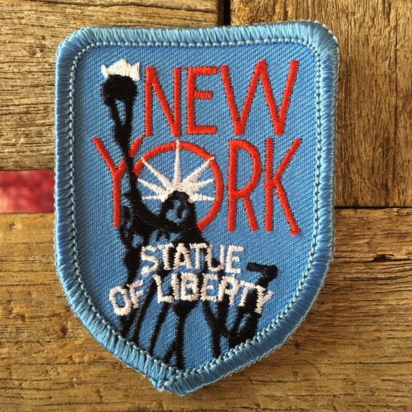 New York Statue of Liberty Vintage Souvenir Travel Patch