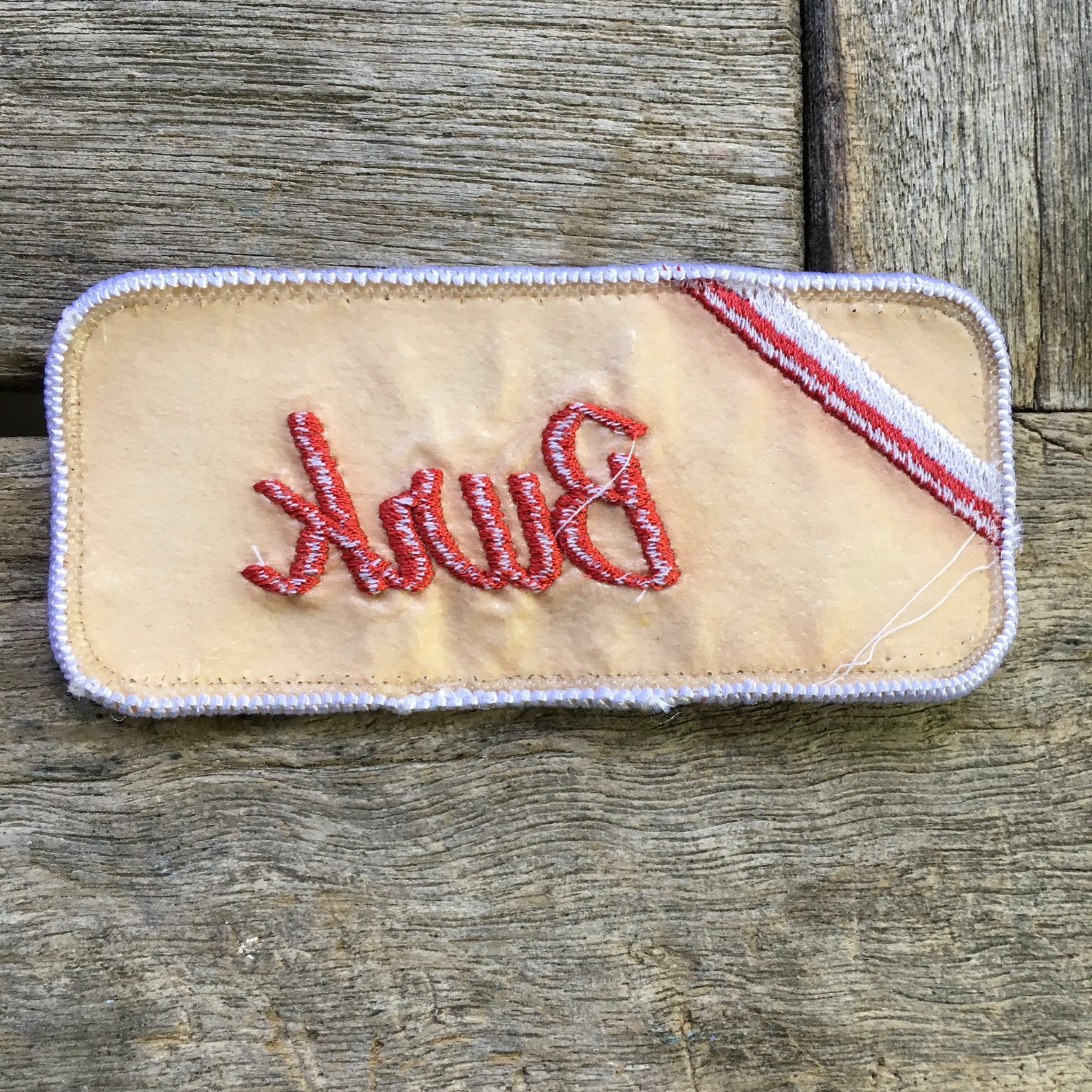 Burk LAST ONE A White Work Shirt Name Patch With Etsy