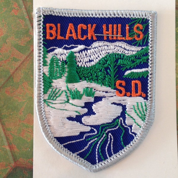Black Hills South Dakota Vintage Souvenir Travel Patch