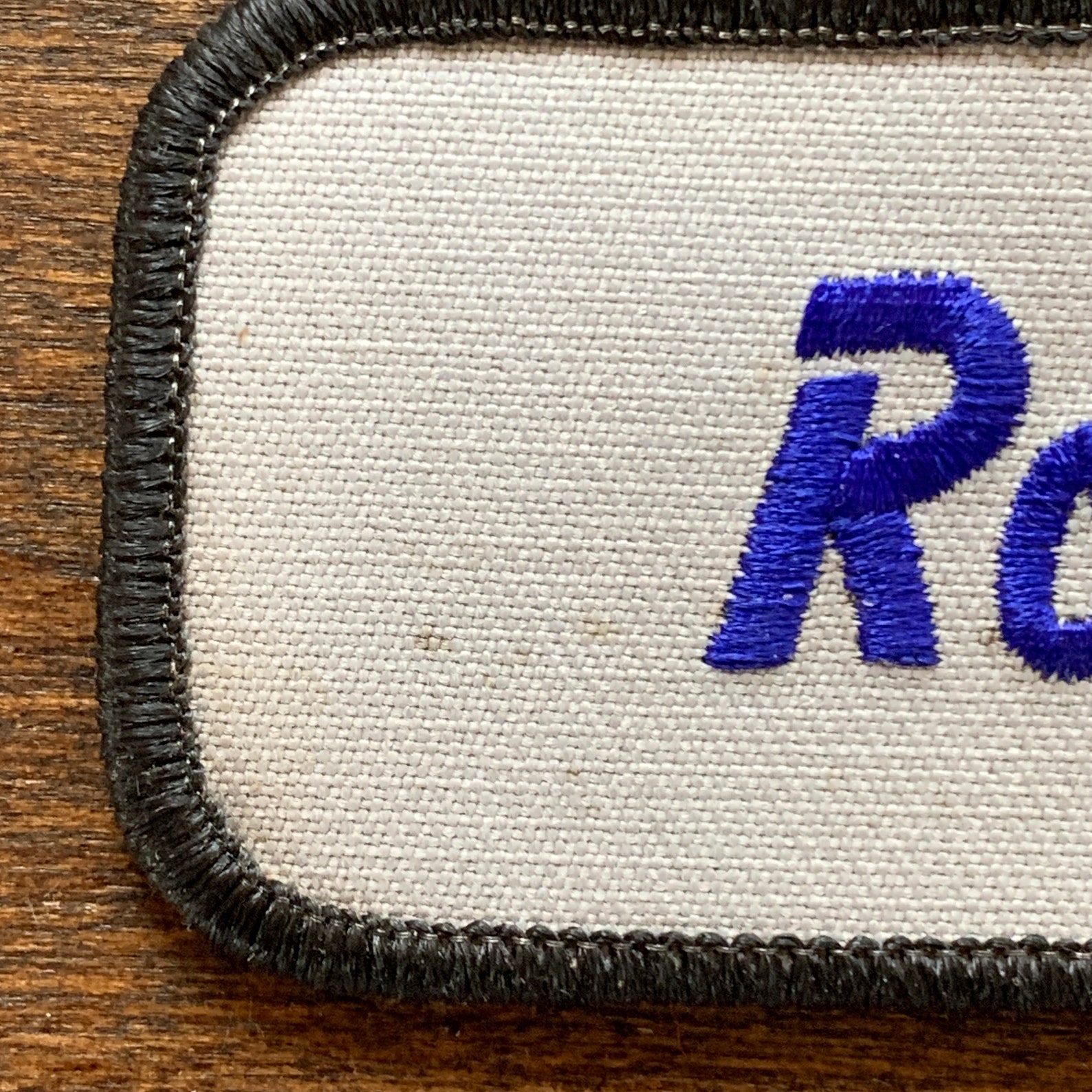 Roger. A White Work Shirt Name Patch That Says Etsy