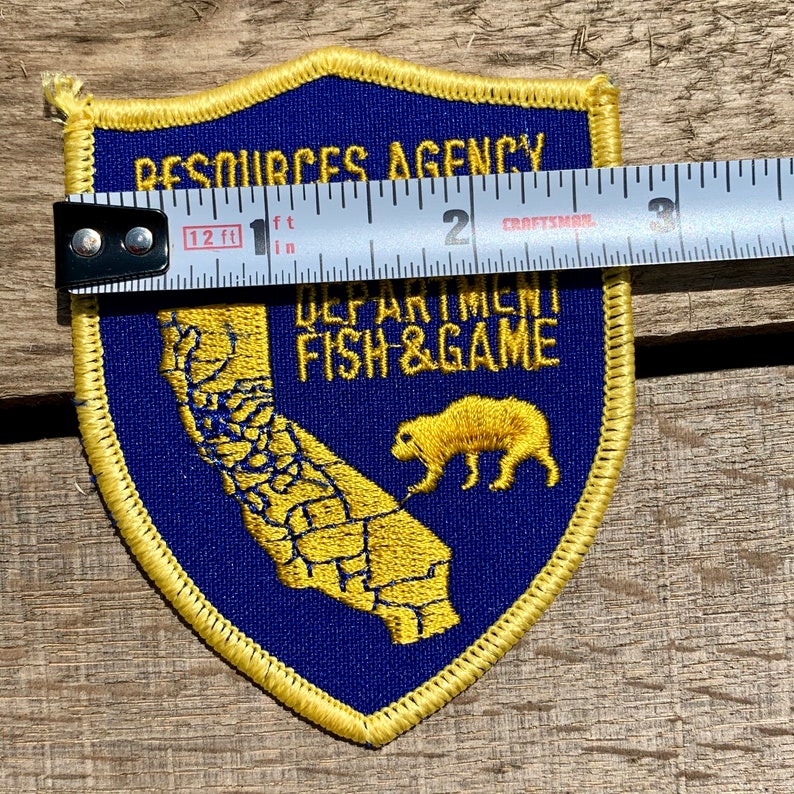 California Department Of Fish And Game Uniform Patch Etsy