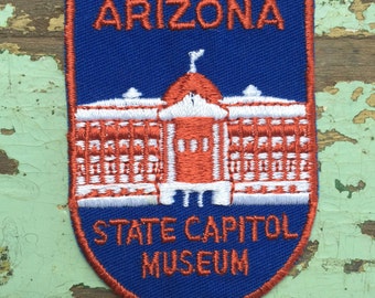 Arizona State Capitol Museum Vintage Souvenir Travel Patch by Voyager