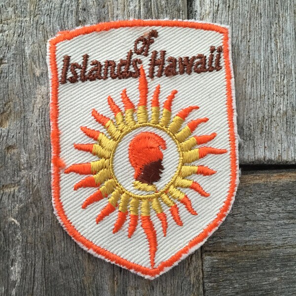 Islands of Hawaii Vintage Travel Patch by Voyager