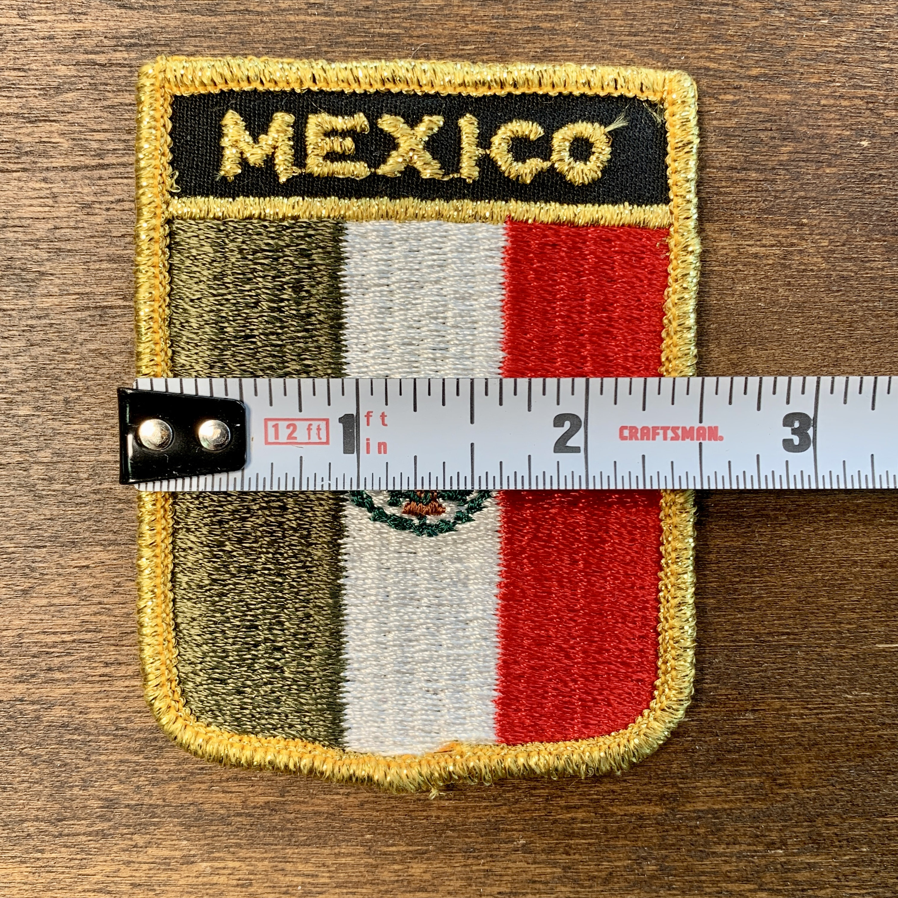 Mexico Flag Vintage Travel Souvenir Patch by Holm Patches
