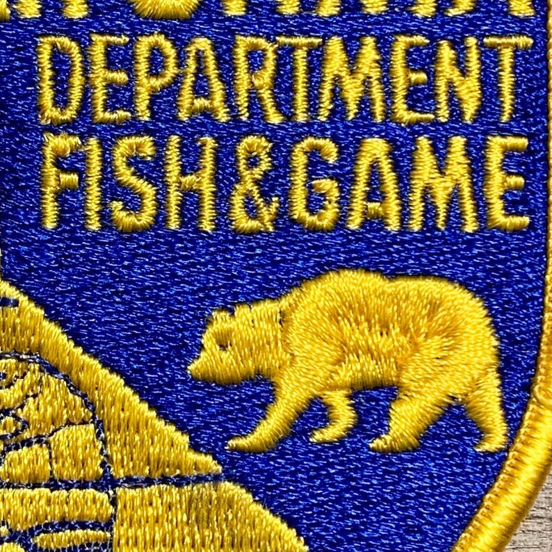 California Department of Fish and Game Uniform Patch Etsy