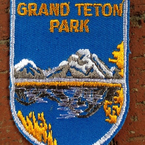 Grand Teton Park Vintage Travel Patch von Voyager