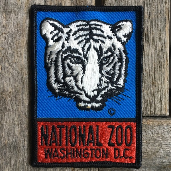 National Zoo Washington DC Vintage Souvenir Travel Patch