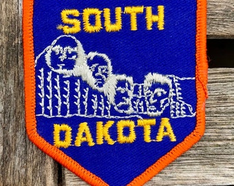 South Dakota Mount Rushmore Vintage Travel Patch