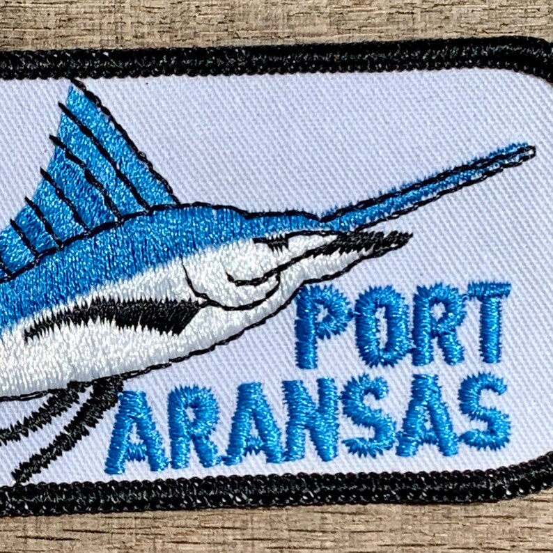 Port Aransas Texas Marlin Fishing Vintage Souvenir Travel | Etsy