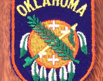 Oklahoma Vintage Travel Patch by Voyager