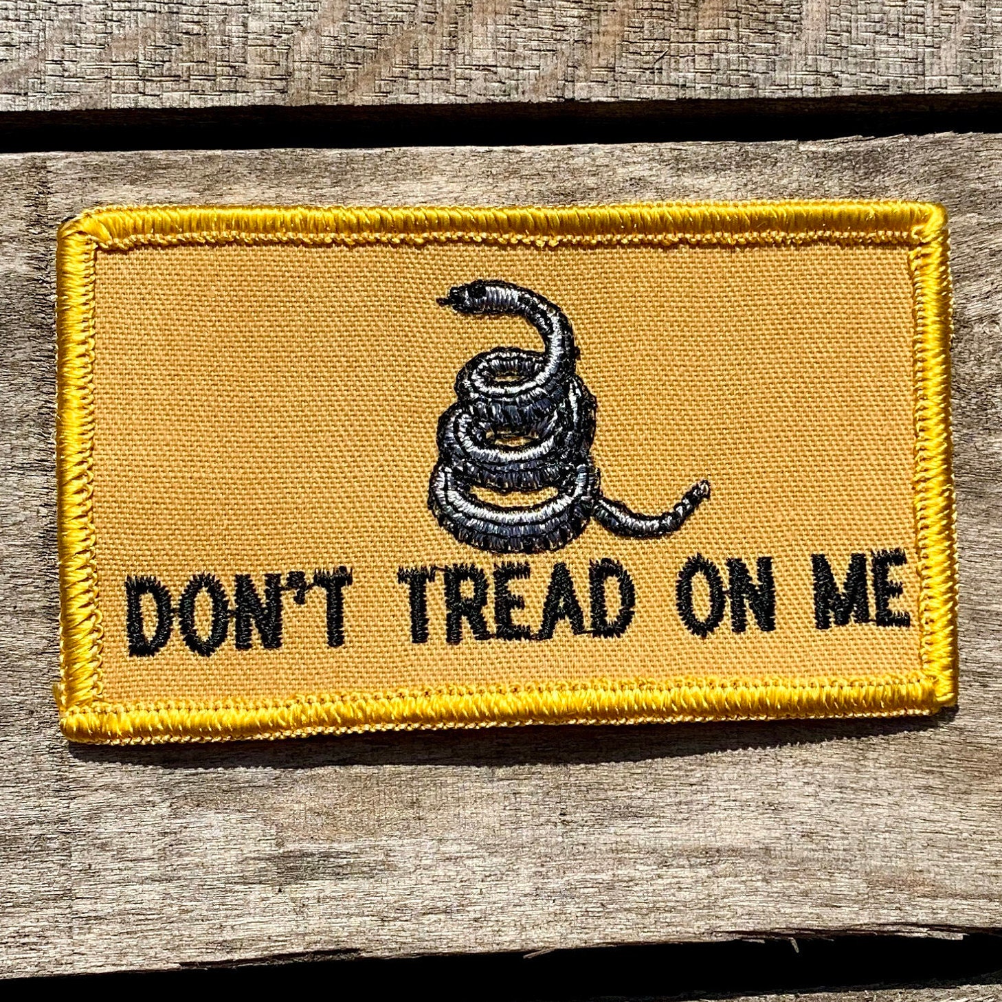 Historical Don't Tread On Me Gadsden Flag Patch Iron On Patches - From  Flags Unlimited