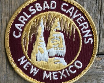 Carlsbad Caverns New Mexico Vintage Travel Patch