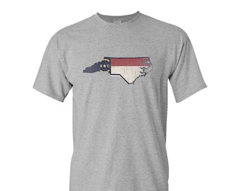 North Carolina State Pride T-Shirt, Heather Graphite