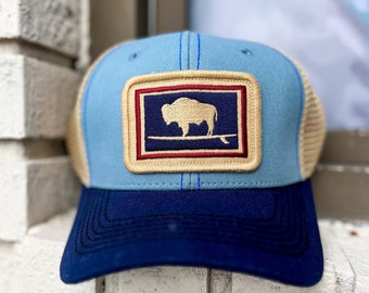 Everyday Trucker Hat, Structured, Surfing Buffalo, Big Sky