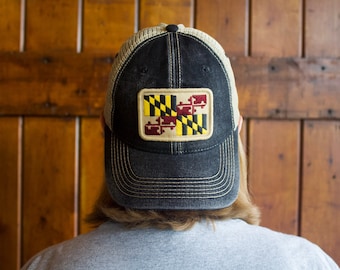 Maryland Flag Patch Trucker Hat