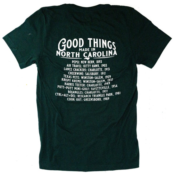 Good Things Made In North Carolina T-Shirt, S/S, Green