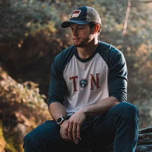 Tennessee Star Baseball Tee, Navy