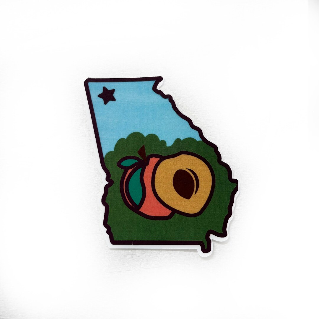 Georgia Native Sticker State of Georgia 3