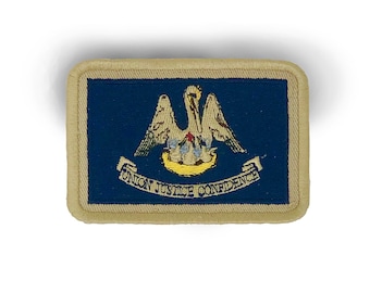 Louisiana Embroidered Flag Patch