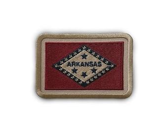 Arkansas Embroidered State Flag Patch