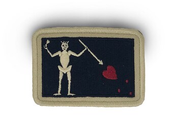 Blackbeard Queen Anne's Revenge Embroidered Flag Patch