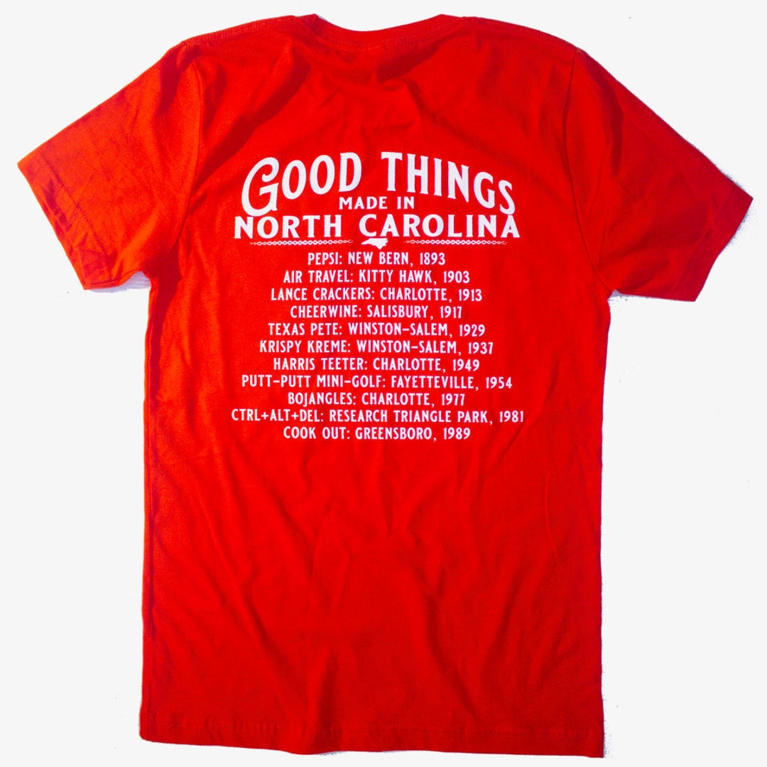 Good Things Made in North Carolina Tshirt S/S Red Etsy