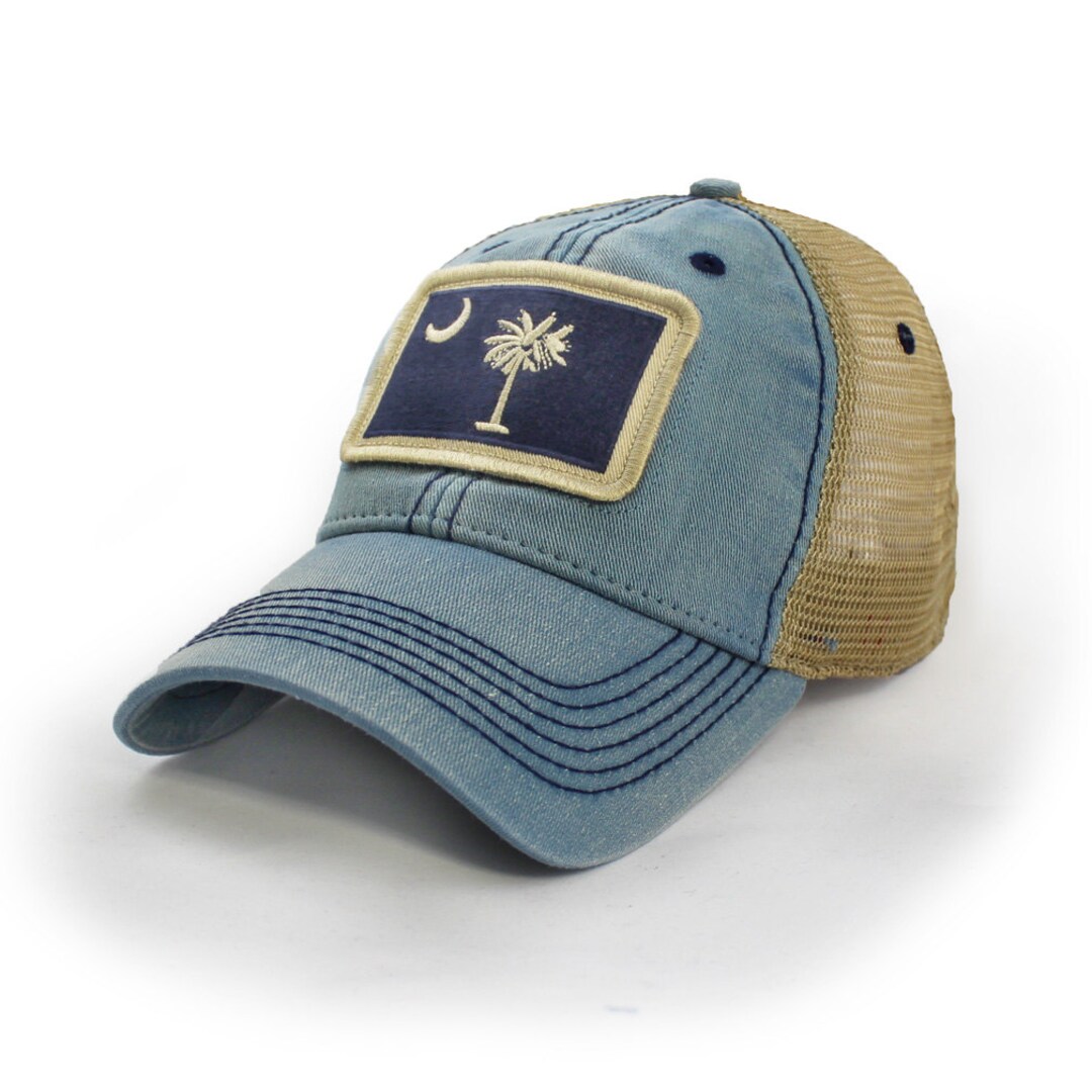 South Carolina Flag Patch Trucker Hat Americana Blue - Etsy
