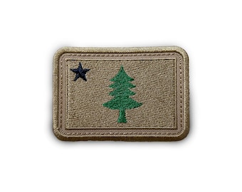 1901 Maine Embroidered Flag Patch