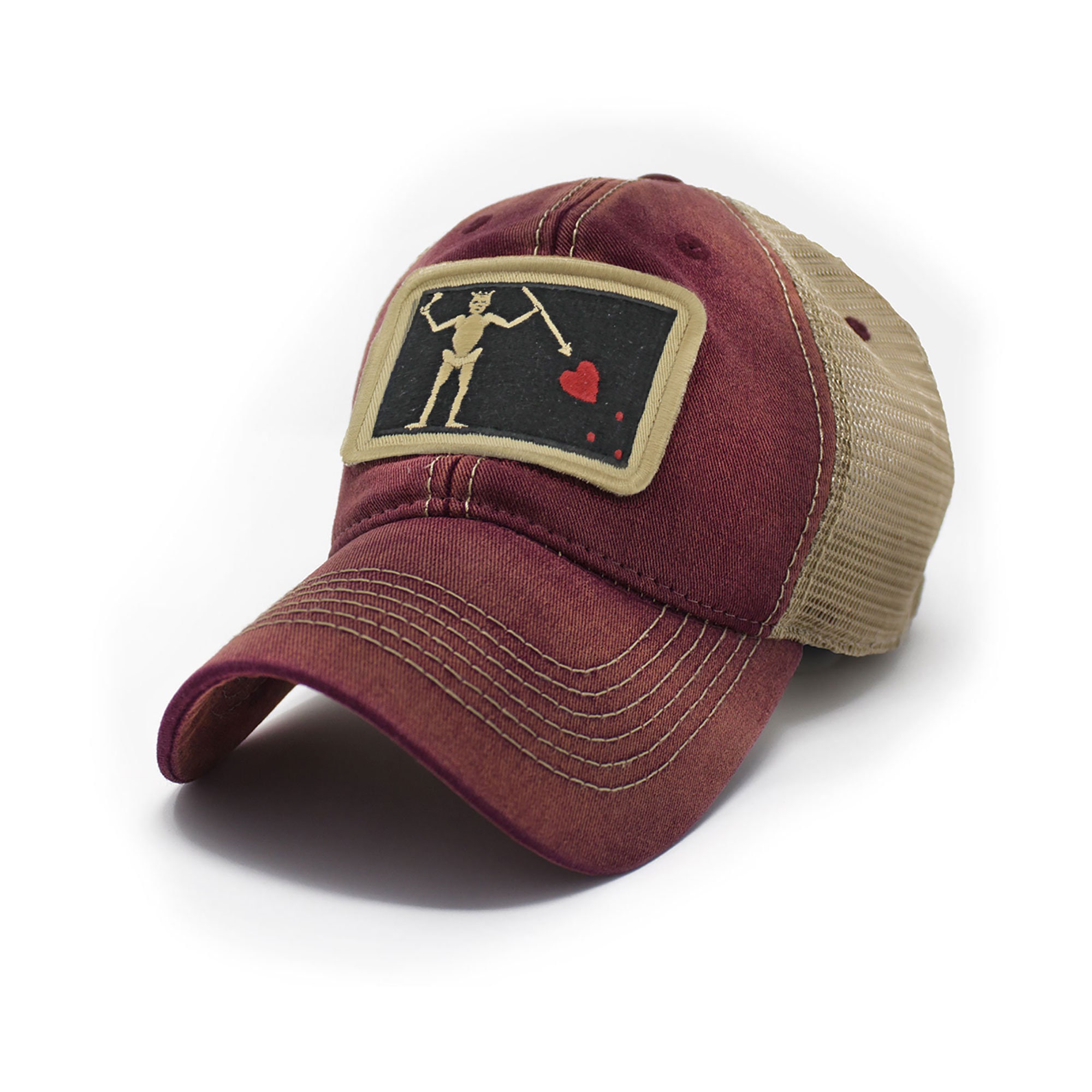 Blackbeard Pirate Flag Trucker Hat 