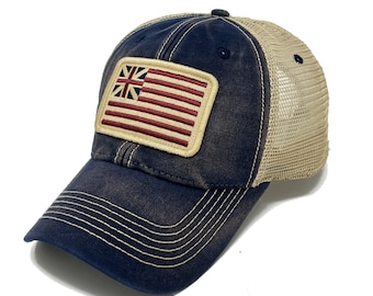 The Grand Union Flag Patch Trucker Hat, Navy
