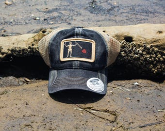 Blackbeard Pirate Flag Trucker Hat