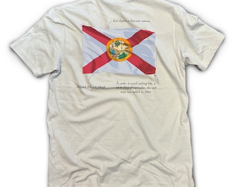 Florida Flag Fact Shirt, S/S, Ice Grey