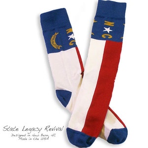 North Carolina Flag Socks