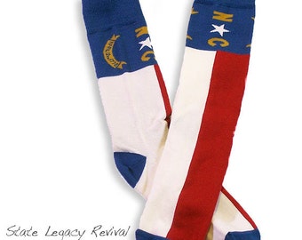 North Carolina Flag Socks