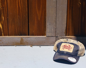 Everyday Trucker Hat Local Seafood, Deep Ocean Blue