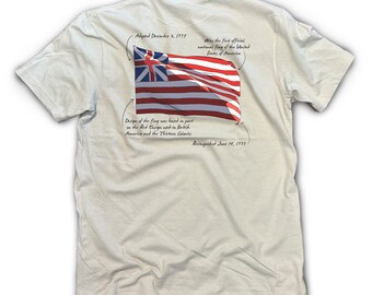Grand Union Flag Fact Shirt, S/S, Ice Grey
