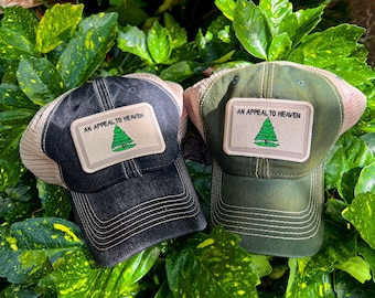 An Appeal To Heaven Flag Patch Trucker Hat, Green