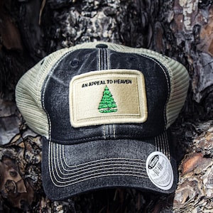 An Appeal To Heaven Flag Patch Trucker Hat, Black