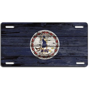 Virginia Vintage License Plate