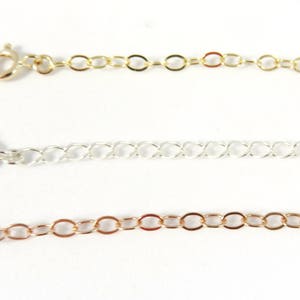 Rose Gold Chain Extender, 14k Rose Gold Filled, Removable Chain Extension, Necklace Extension, Bracelet Extender, Add Length to Necklace image 5