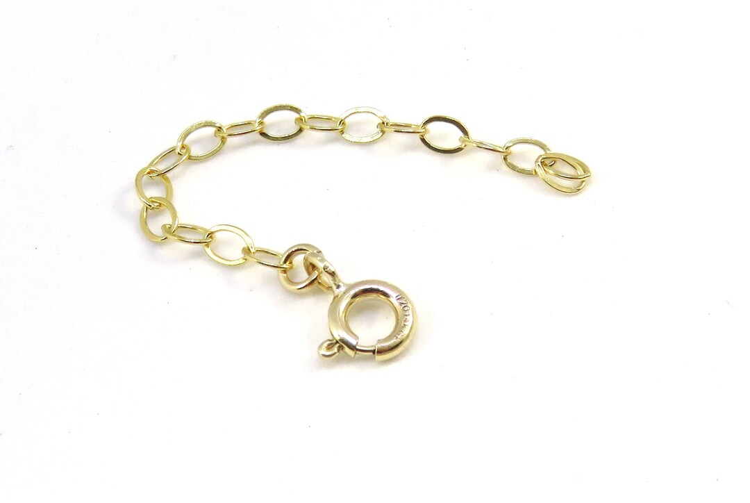 Gold Extension Chain, 14k Yellow Gold Filled Extender, Necklace