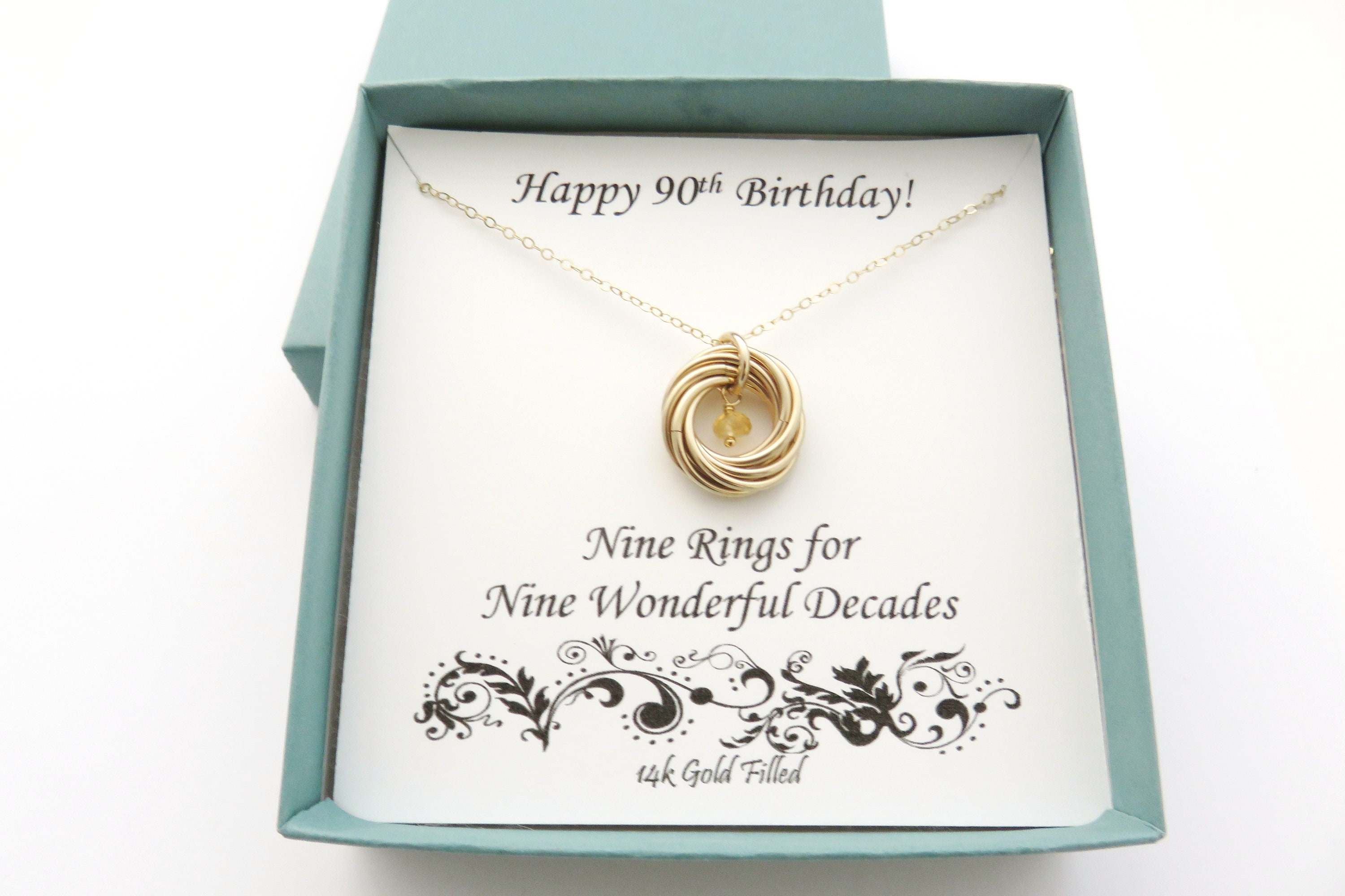 Happy 39th Birthday Jewelry Gift for Girls Women， Necklace Mother