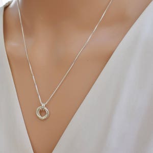 Sterling silver ring necklace