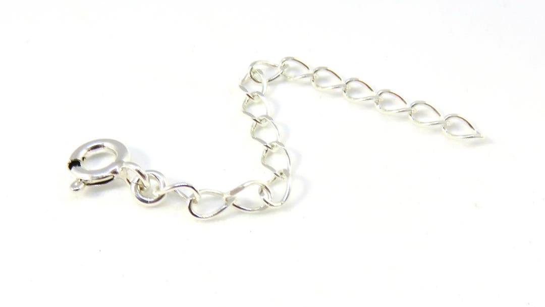 Chain Extender, Sterling Silver Extender, Removable Chain