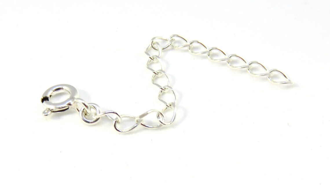 Chain Extender Sterling Silver Extender Removable Chain Etsy