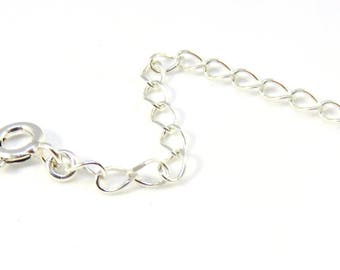 Chain Extender, Sterling Silver Extender, Removable Chain Extension, Necklace Extender, Bracelet Extender, Sterling Silver Chain Extender